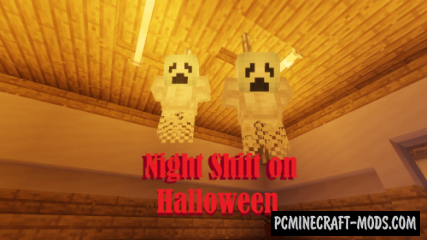 Night Shift on Halloween - Horror Map For Minecraft