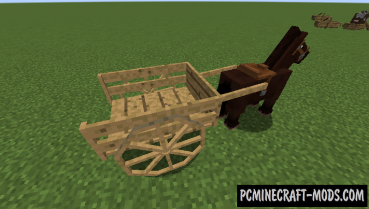 AstikorCarts - Horse Cart Mod For Minecraft 1.16.5, 1.12.2