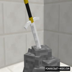 Excalibur: The Mighty Sword - Weapon Mod For Minecraft 1.12.2
