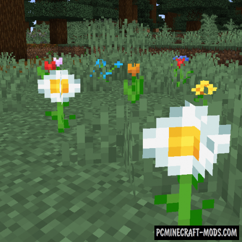 Random Bone Meal Flowers - Survival Mod MC 1.20.4, 1.19.4, 1.18, 1.12.2