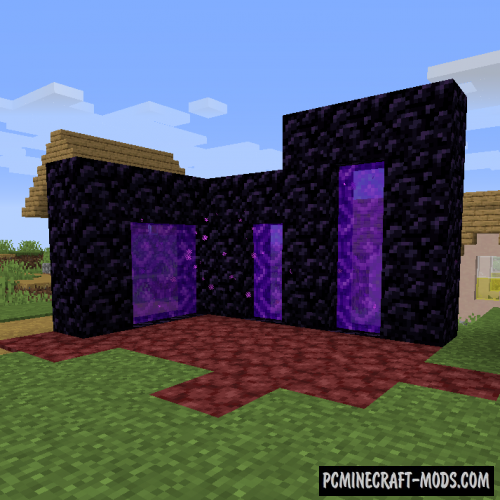 Smaller Nether Portals - Survival Mod For MC 1.20.4, 1.19.4, 1.18.2, 1.12.2