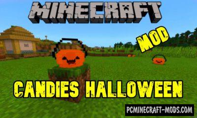 Candies Halloween Mod For Minecraft PE 1.18.12, 1.17.40