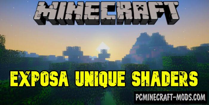 Exposa Unique Lite Shaders Pack For Minecraft 1.18.2, 1.17.1