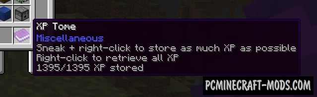 XP Tome - Magic item Mod For Minecraft 1.20.4, 1.19.4, 1.18.2, 1.12.2