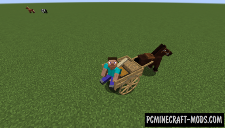 AstikorCarts - Horse Cart Mod For Minecraft 1.16.5, 1.12.2