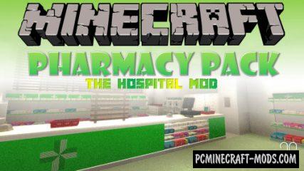 Hospital - Pharmacy Pack Mod For Minecraft 1.14.4, 1.12.2