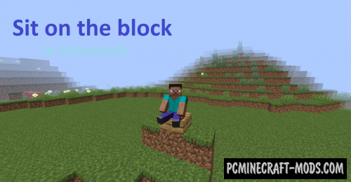 Sit on the block Command Block For Minecraft 1.14.4, 1.12.2