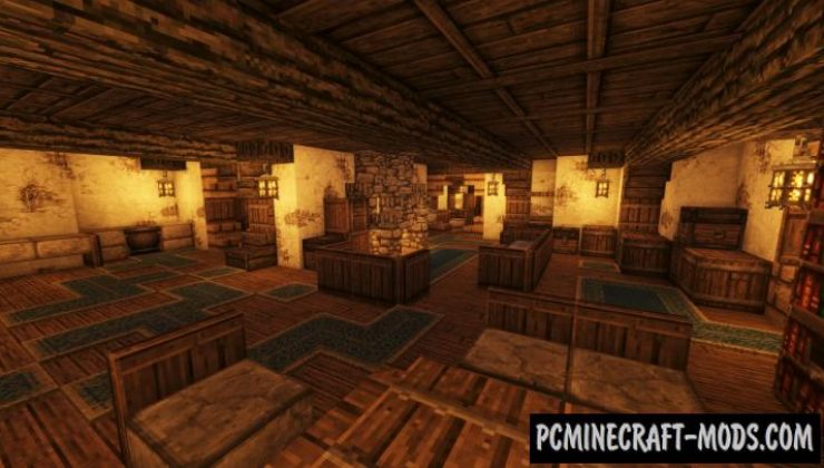 Hobbit Village - LOTR Buildings Map For Minecraft