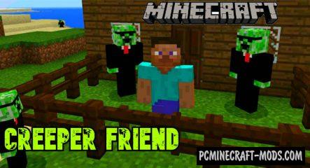 Friend Creeper Addon For Minecraft PE 1.18.12, 1.17.40