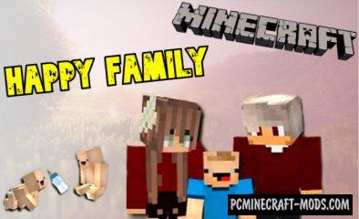 Happy Family v1.0.3 Addon For Minecraft PE 1.18.12, 1.17.40