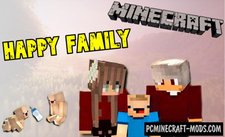 Happy Family v1.0.3 Addon For Minecraft PE 1.18.12, 1.17.40