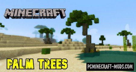 Palm Trees Addon For Minecraft PE 1.18.12, 1.17.40