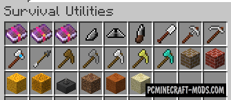 Survival Utilities - New Tools Mod For Minecraft 1.12.2
