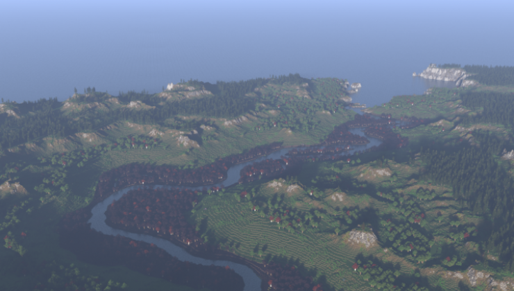Northumbrian Coastline - Terrain Map For Minecraft