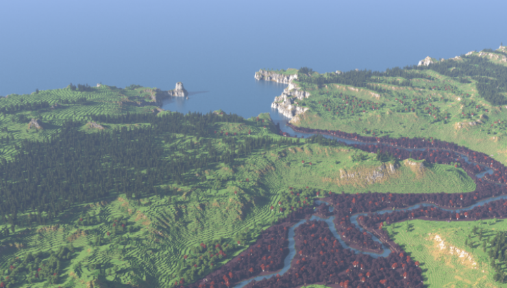 Northumbrian Coastline - Terrain Map For Minecraft