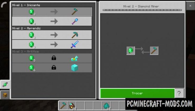 Miner Addon For Minecraft Bedrock 1.18.12, 1.17 iOS/Android