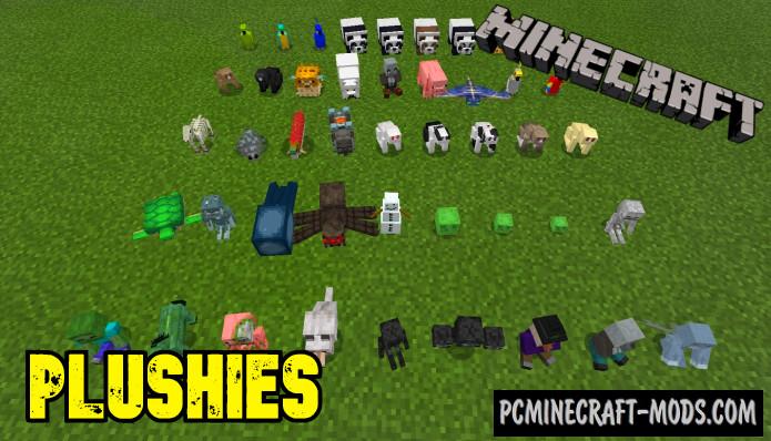 Plushies Mod For Minecraft 1.19.3, 1.19.50 Java/iOS/Android