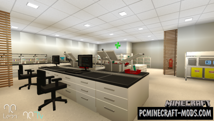 Hospital - Pharmacy Pack Mod For Minecraft 1.14.4, 1.12.2