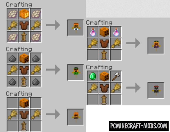 Scarecrow Addon For Minecraft PE 1.18.12, 1.17.40