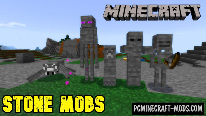 Stone Mobs Add-on For Minecraft PE 1.18.12, 1.17.40
