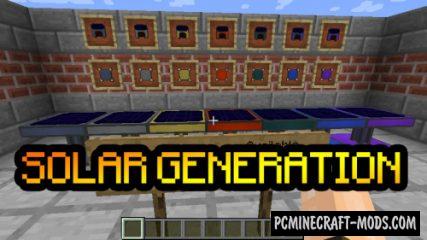 Solar Generation - Tech Mod For Minecraft 1.19.3, 1.18.2, 1.16.5, 1.12.2