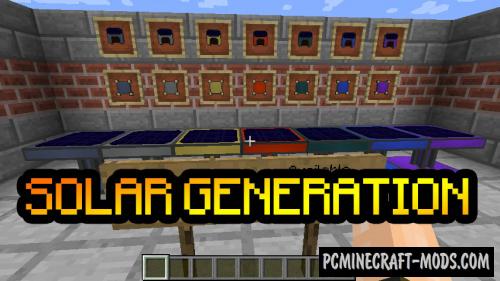 Solar Generation - Tech Mod For Minecraft 1.19.1, 1.18.2, 1.16.5, 1.12.2