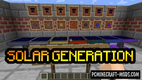 Solar Generation - Tech Mod For Minecraft 1.19.3, 1.18.2, 1.16.5, 1.12.2