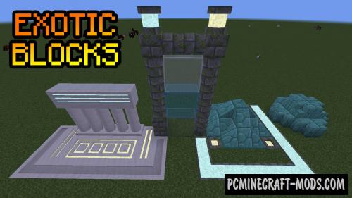 Exotic Blocks - Decor Mod For Minecraft 1.17.1, 1.16.5, 1.16.4