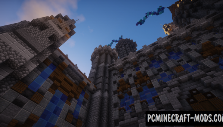 Blue Diamond - Castle Map For Minecraft