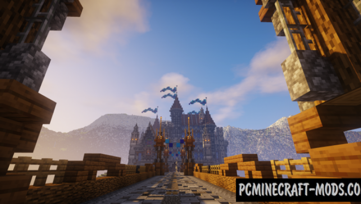Blue Diamond - Castle Map For Minecraft