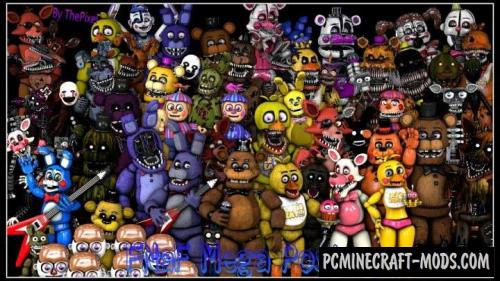 Five Nights at Freddy's Minecraft Map Remake ULTIMATE BUNDLE by 7L