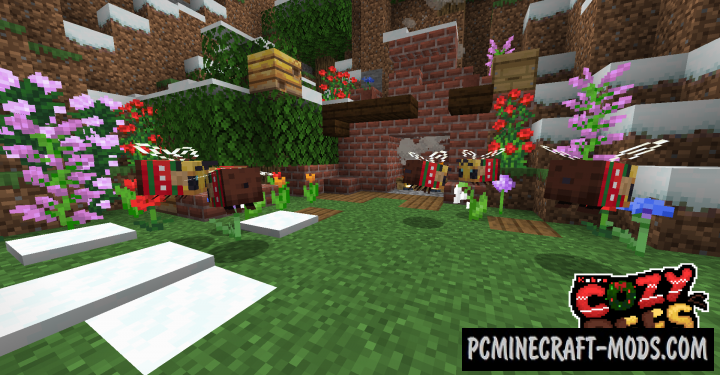 Cozy Bees! 16x Resource Pack For Minecraft 1.15.1, 1.15