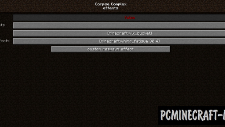 Corpse Complex - Tweak Mod For Minecraft 1.16.5, 1.12.2