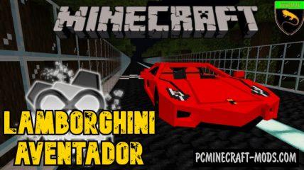 Lamborghini Aventador Addon Minecraft PE 1.18.12, 1.17