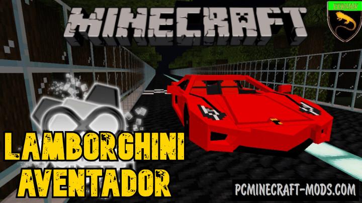 Lamborghini Aventador Addon Minecraft PE 1.18.12, 1.17