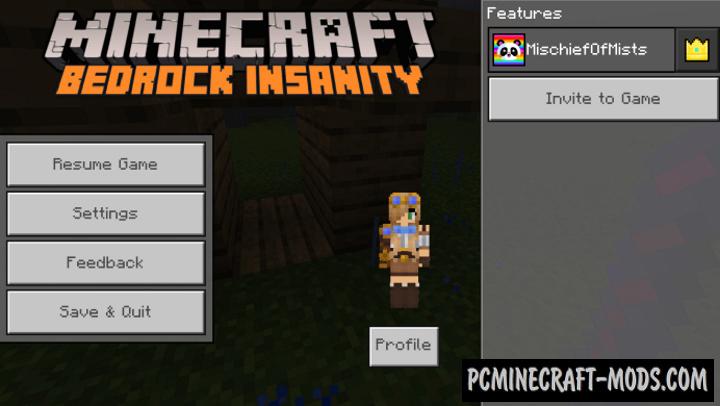 Bedrock inSanity - Ores Expansion MCPE Addon 1.18.12, 1.17
