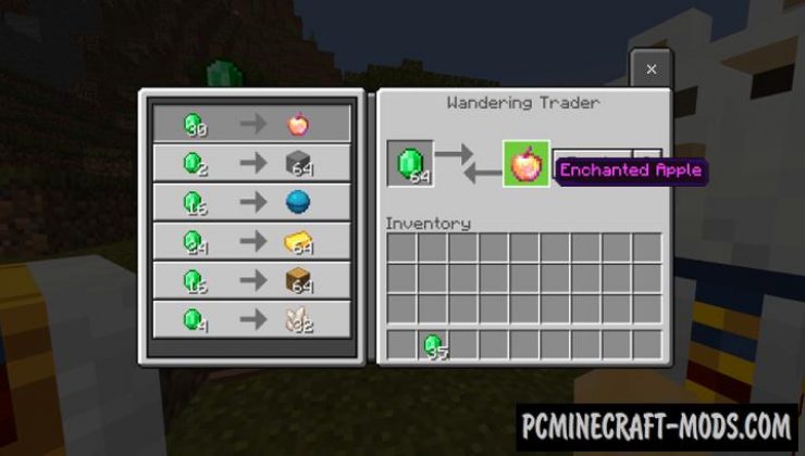 Better Wandering Trader Addon For Minecraft PE 1.18.12, 1.17
