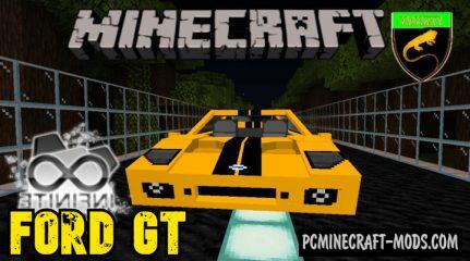 Ford GT - Vehicle Addon For Minecraft PE 1.18.12, 1.17