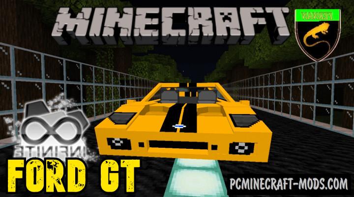 Ford GT - Vehicle Addon For Minecraft PE 1.18.12, 1.17