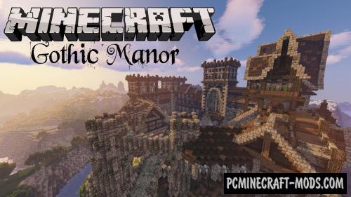Gothic Manor - Castle Map For Minecraft