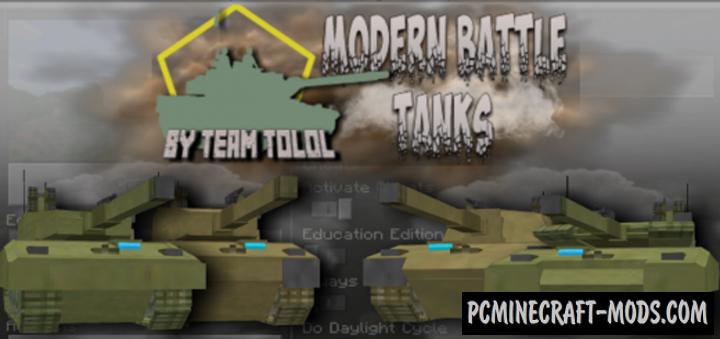 Modern Warfare: Battle Tanks Addon For MCPE 1.18.12, 1.17
