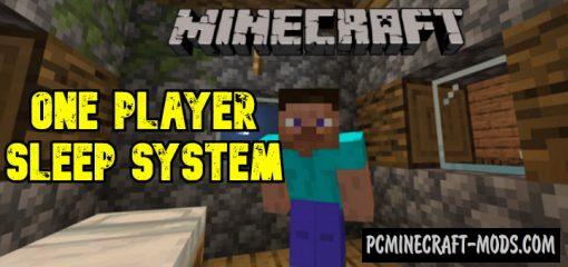 One Player Sleep System for Muliplayer MCPE Addon 1.18.12