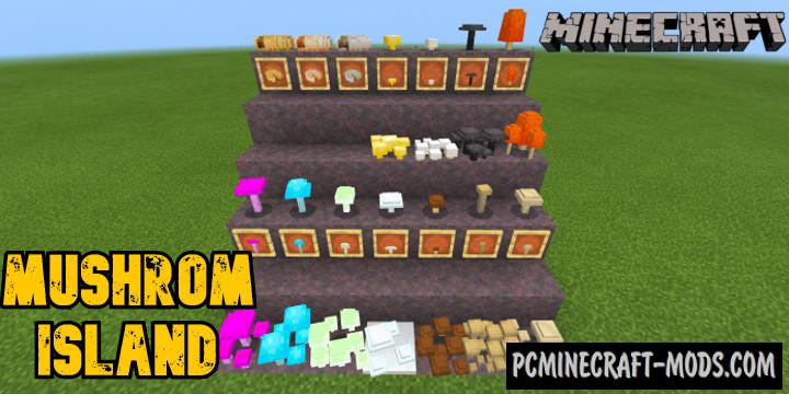 Project: Mushroom Island Addon Minecraft PE 1.18.12, 1.17