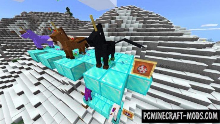 Unicorns - Mobs Addon For Minecraft Bedrock 1.18.12, 1.17.40