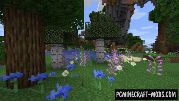 Round Trees Texture Pack For Minecraft 1.19.4, 1.19.3, 1.18.2