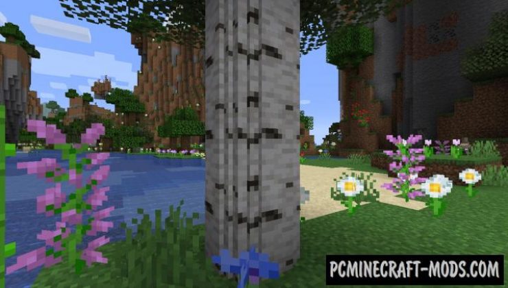 Round Trees Texture Pack For Minecraft 1.19.3, 1.18.2, 1.16.5