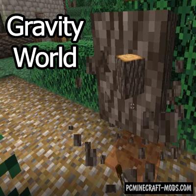 GravityWorld - Tweak Mod For Minecraft 1.16.5, 1.14.4, 1.12.2