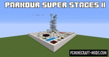 Parkour Super Stages II - Parkour Map For Minecraft