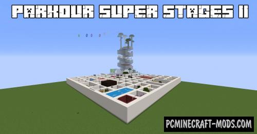 Parkour Super Stages II - Parkour Map For Minecraft