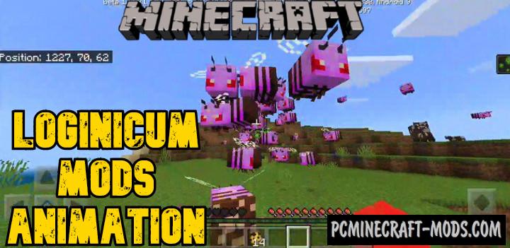 Loginicum: All Mods and Animations MCPE Addon 1.18.12, 1.17.40